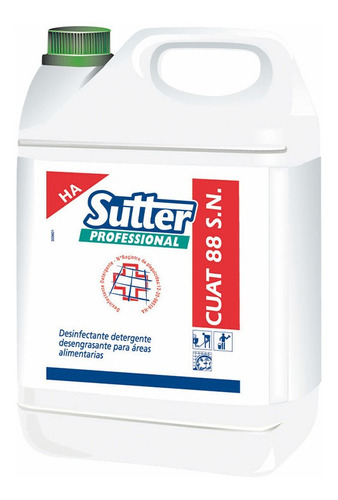 Sutter Cuat 88 Sn X 5l - Desinfectante Detergente