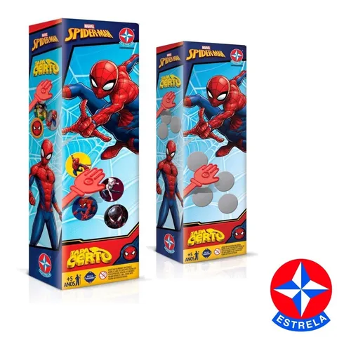 Jogo Infantil - Tapa Certo - Marvel Homem Aranha - Estrela