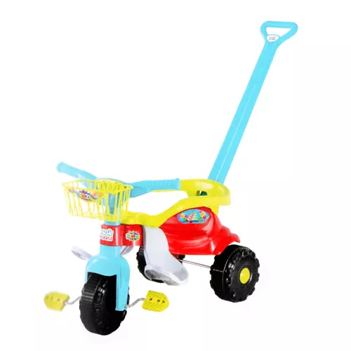 Triciclo Motoca Velotrol Tico Tico Infantil Azul Omotcha - Chic