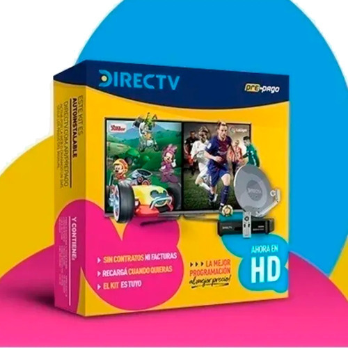 Antena Direct Tv Kit Prepago Completo Auto Instalable Hd