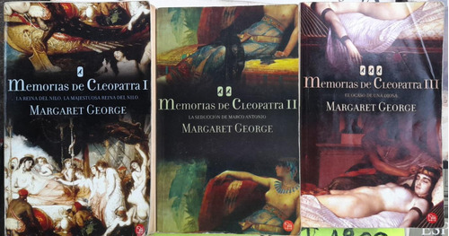 Memorias De Cleopatra. Margaret George. 3 Tomos