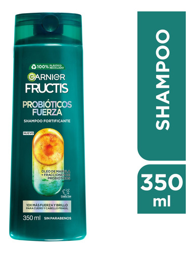 Shampoo Garnier Fructis Probióticos Fuerza 350 Ml