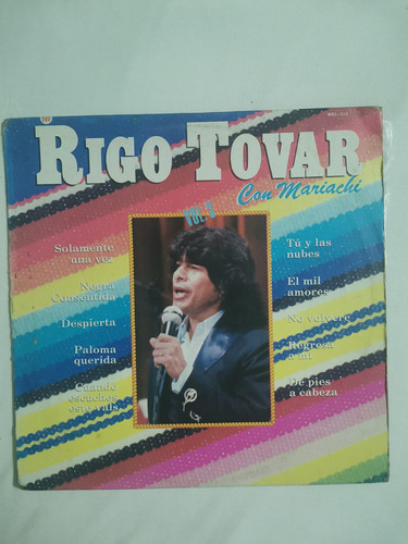 Rigo Tovar Con Mariachi Vol.3 Disco De Vinil Lp Original 