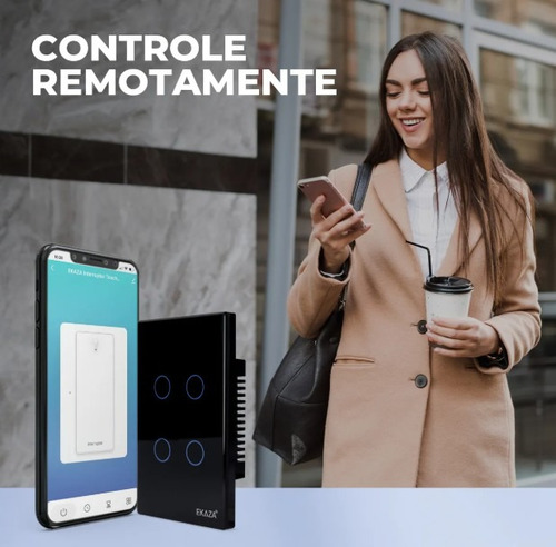 Interruptor Zigbee Inteligente 3 Botões Smart Touch Alexa Ek Branco