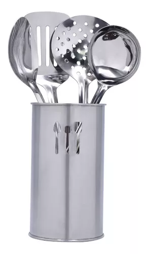 Set Utensilios de cocina con base, silver industrial, Marca