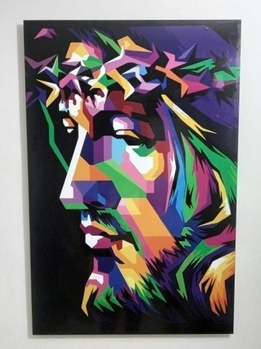 Cuadro Decorativo Jesus Con Espinas 75x50