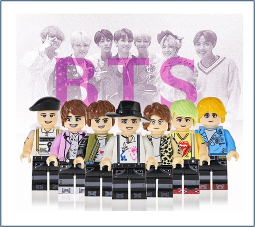 Bts K-pop Bt21 Figuras Coleccionables Kit De 7