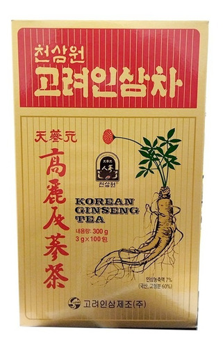 Te De Ginseng Korean Tea Gold 10 Sobres De 3g