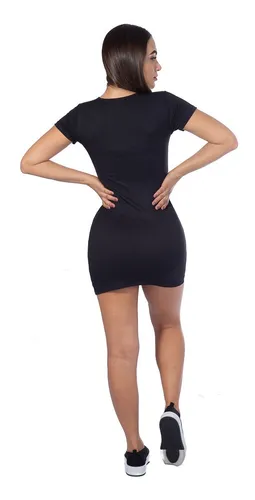 Vestidinho Curto Confortavel Manga Curta Vestido Tubinho