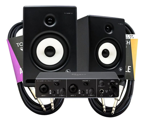 Trumix Ar7 Beginners Home Studio Monitor Pack