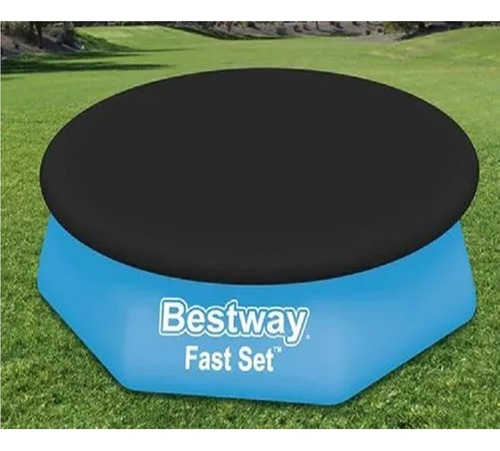 Imagen 9 de 10 de Cobertor Cubre Pileta Original Reforzado Bestway 244cm 58032