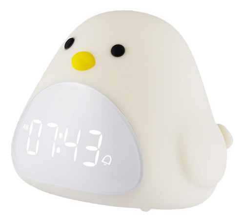 Dibujos Animados Cute Night Light Alarm Time Chick Clock