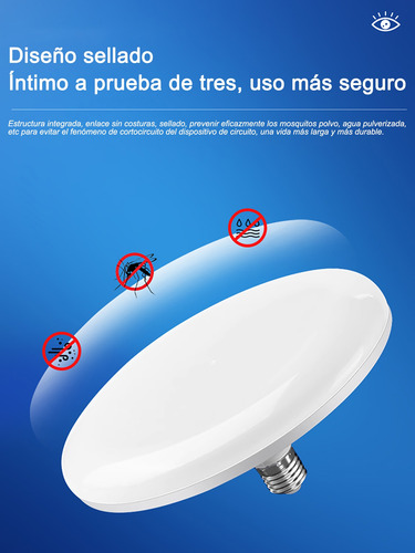 20w Protección Ocular Sin Focos Led Flying Saucer 4pcs Blanco Frío