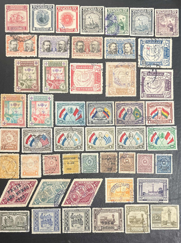 Sello Correo Paraguay Antiguo 49 Estampillas D Colección