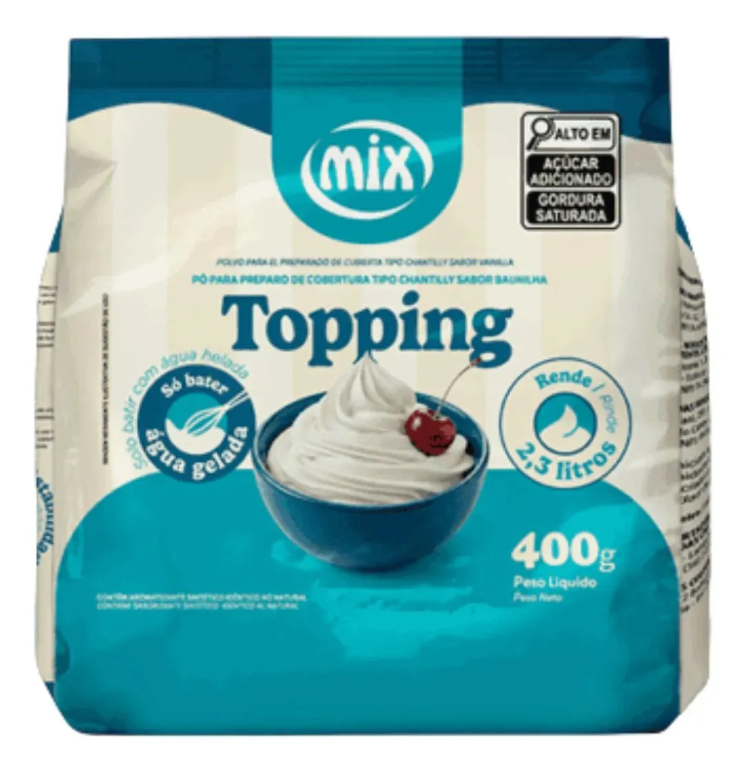 Chantilly Mix Topping de Baunilha 400g