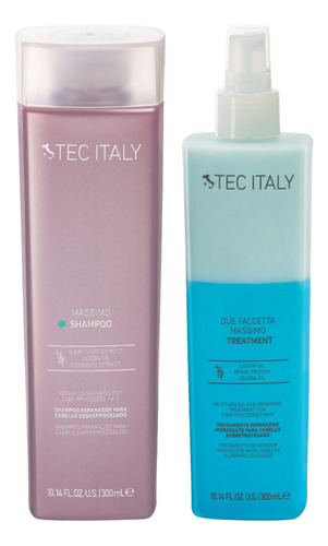 Kit Tratamiento Para Cabello Maltratado Tec Italy 2 Pzas