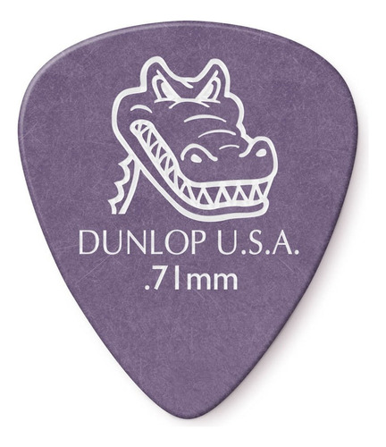 Kit Dunlop Gator Grip, 12 cañas, 0,71 mm, EE. UU., 417p.71, color morado, tamaño 0,71 mm