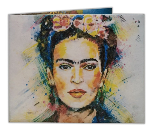 Billetera De Papel Irrompible Tyvek Frida Kahlo Lerit