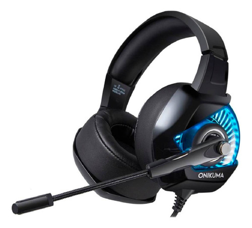 Audifonos Gamer Onikuma K6 Black Blue