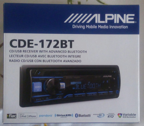 Imagen 9 de 9 de Auto Estereo Alpine Cde 172bt