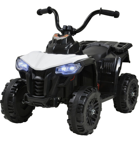 Moto Montable Eléctrica 6v 2 Llantas Apoyo Azul Niño Luz Color Blanco