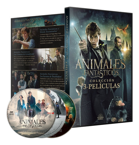 Animales Fantasticos Trilogia Completa En Dvd Latino/ingles