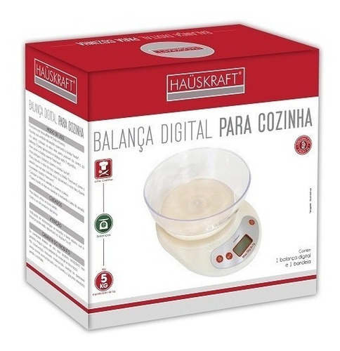 Imagem 3 de 3 de Balança De Cozinha Digital Haüskraft Blca-002