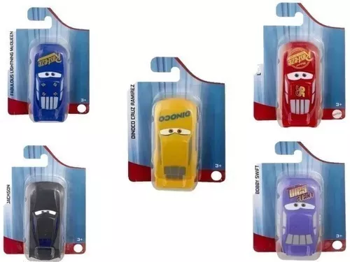 Disney Carros - Pack 05 Miniaturas - Mcqueen Original Mattel