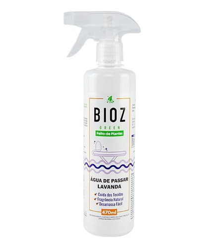Kit 2x: Água Passar Roupa Biodegradável Lavanda Bioz Green