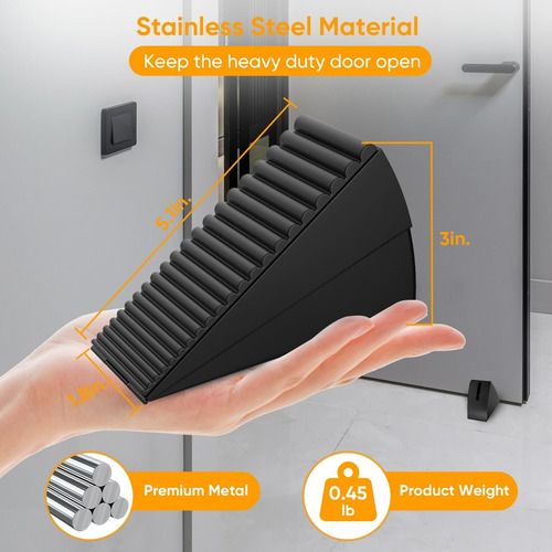 Batente De Porta Metálico Resistente, Para Uso Geral