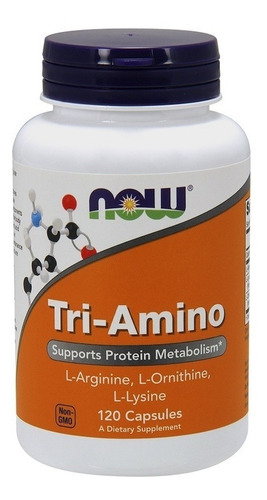 Now - Tri-amino 120 Cap (l-arginina, L-ornitina, L-lysina)