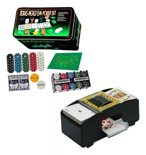 Jogo De Lata Poker Texas Hold'em Poker Set