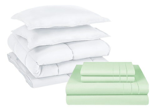 Pack Cobertor Premium - King Blanco + Set Sabana 3angeli