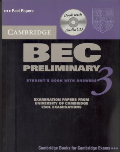 Camb Bec Preliminary 3 - Sb W Key A Cd - Vv Aa 