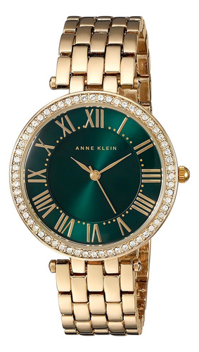 Anne Klein Women's Premium Crystal Accented Gold-tone Bracel