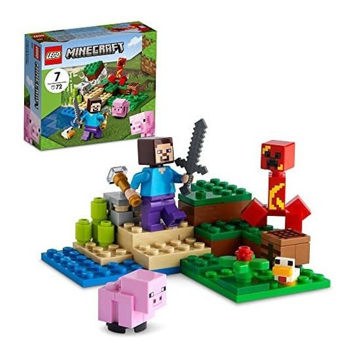 Kit De Construcción Lego Minecraft The Creeper Ambush 21177