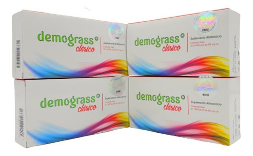 Demograss Clasico 30 Caps De 500mg C/u (4 Cajas) Envio Hoy