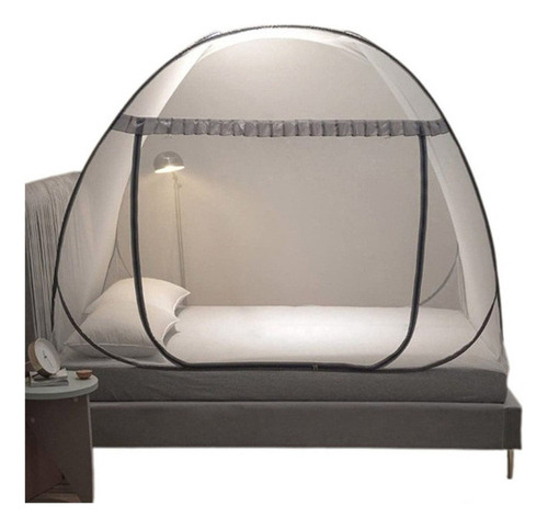 Carpa De Mosquitera Desmontable Con Fondo Para Cama Individu