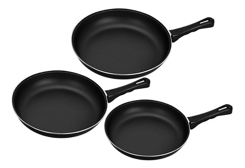 Set 3 Sartenes Antiadherente. Negro