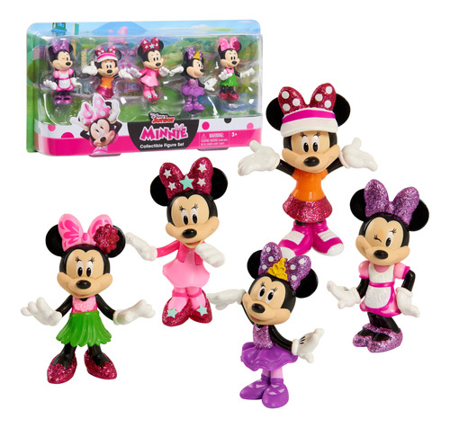 Disney Junior Minnie Mouse 3 PuLG Collectible Figuras Set 5