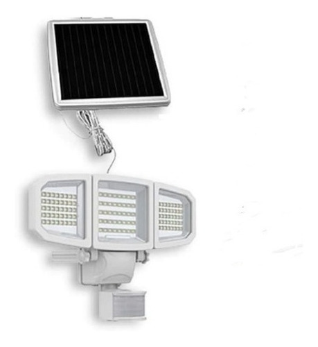 Lampara Solar Seguridad Triple Cabeza Westinghouse 2000 Lume Color Blanco