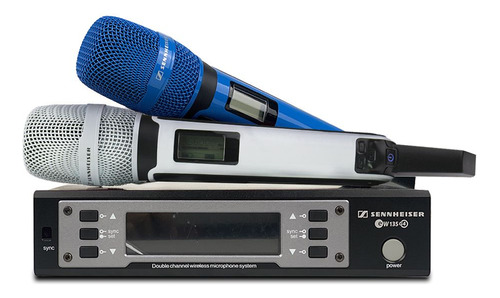 Microfones Sennheiser Ew 135G4 Dinâmico Cardioide cor Azul Branco DM
