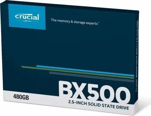 Disco Sólido Interno Crucial Ct480bx500ssd1 480gb Preto