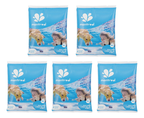 5 Dicloro Light Blue De 1kg Piscina Fibra Alvenaria E Vinil