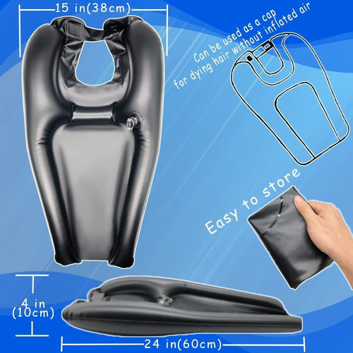 Tazón Champú Inflable Lavabo Champú Para Anciano Desactivado