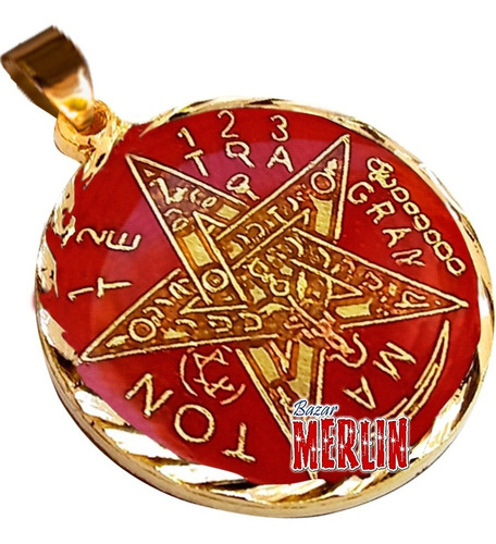 Pentagrama O Tetragramatón Rojo - 7 Metales Visibles