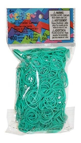 Rainbow Loom Bandas Sólidas, Teal.