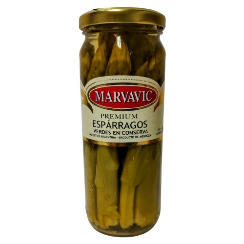 Espárragos Verdes En Conserva  Premium X 330 Gr Marvavic