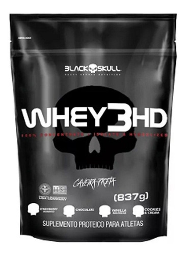 Whey Protein 3hd Refil 837gr Black Skull Compra Certa