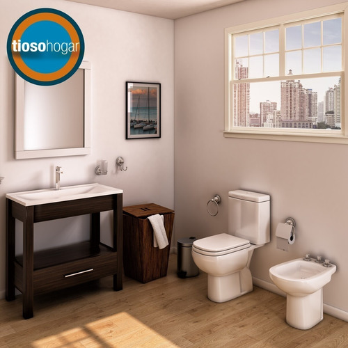 Imagen 4 de 10 de Sanitarios Pringles Jade Inodoro Mochila Bidet Promocion